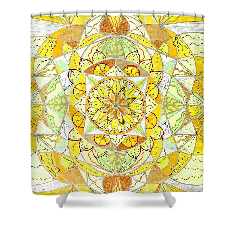 Joy Shower Curtain featuring the painting Joy by Teal Eye Print Store