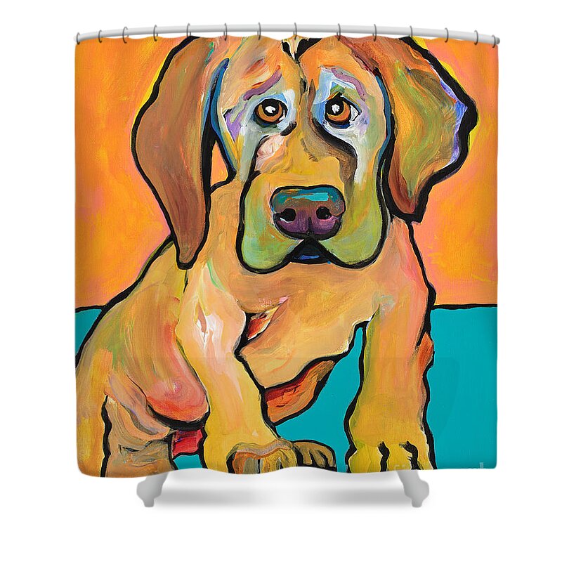 Pat Saunders-white Shower Curtain featuring the painting Juno by Pat Saunders-White