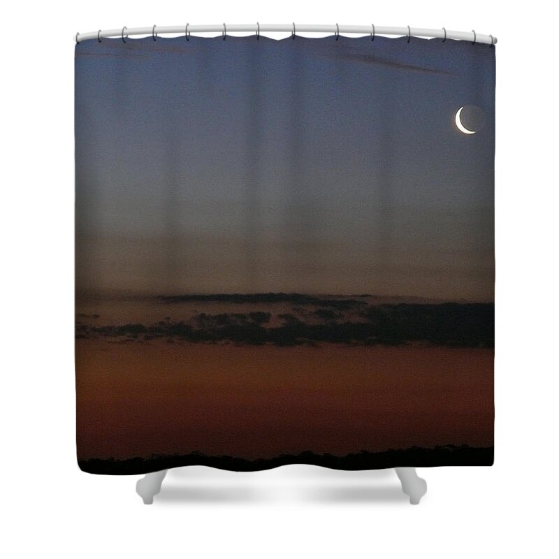 Moon Shower Curtain featuring the photograph Just Floating... by Evelyn Tambour