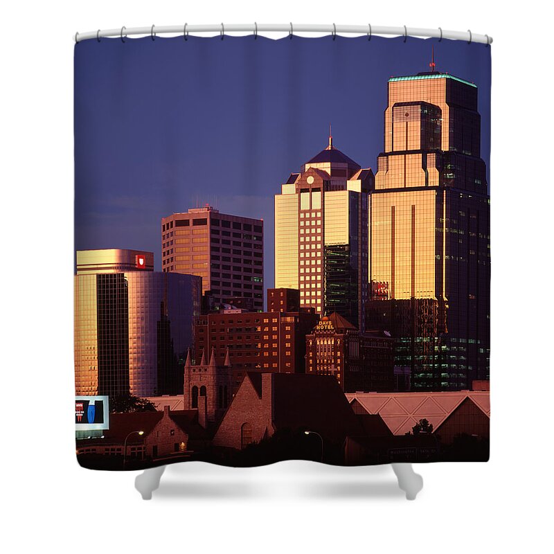 Kansas City Shower Curtain featuring the photograph Kansas City by Don Spenner