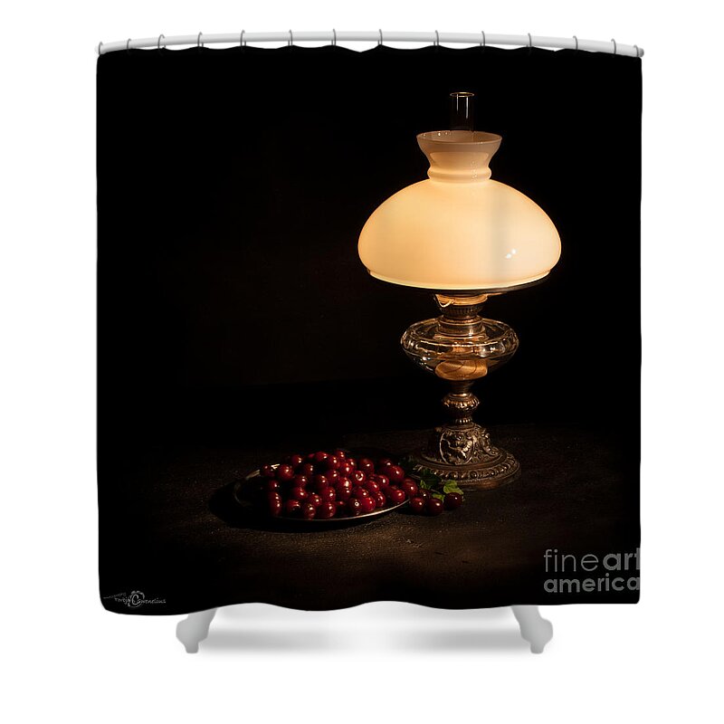 Kerosene Lamp Shower Curtain featuring the photograph Kerosene Lamp by Torbjorn Swenelius