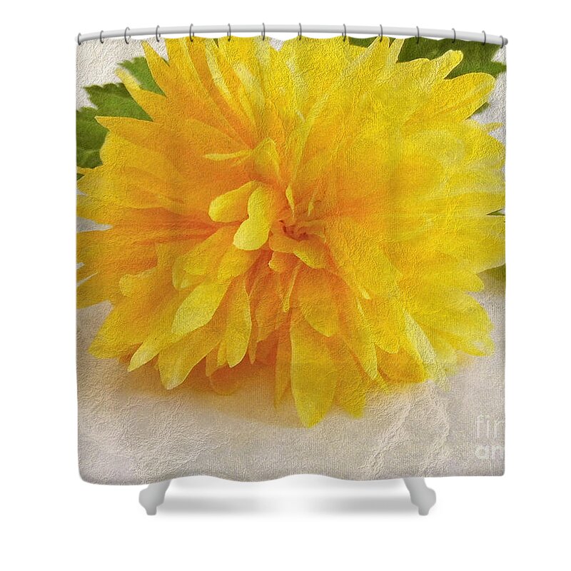 Flower Shower Curtain featuring the photograph Kerria japonica by Vix Edwards