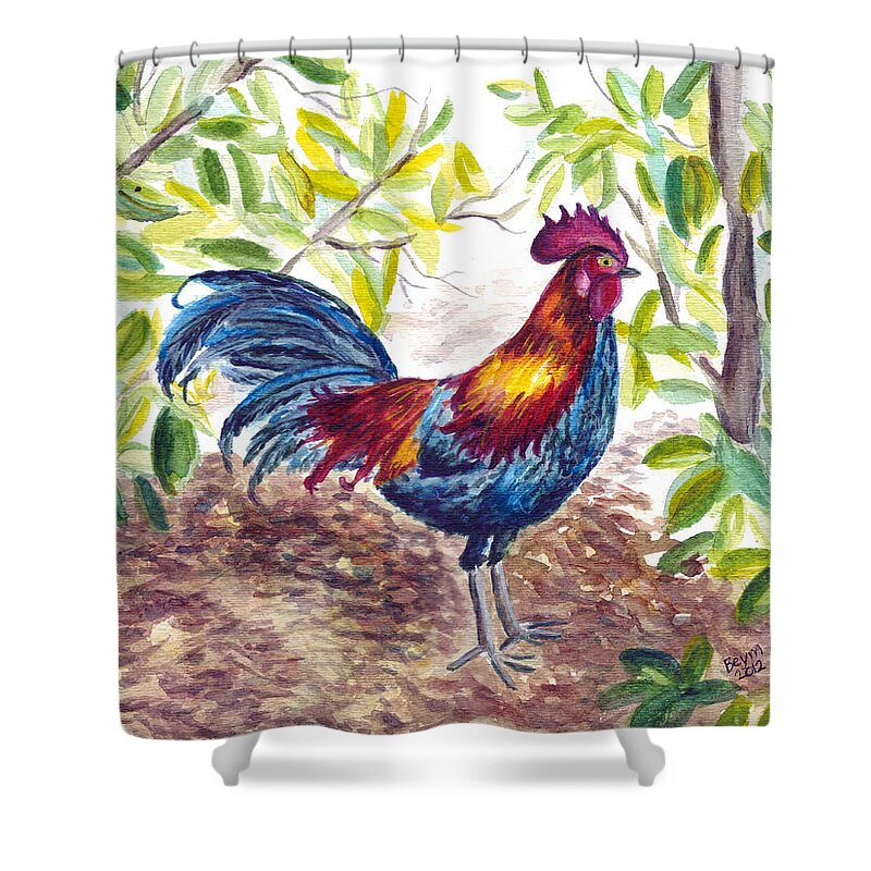 Key West Shower Curtain featuring the painting Key West Proud by Clara Sue Beym