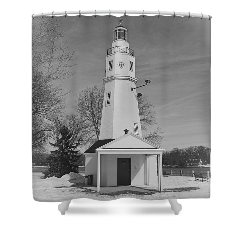 Lighthouse Shower Curtain featuring the photograph Kimberly Point Lighthouse by Thomas Young