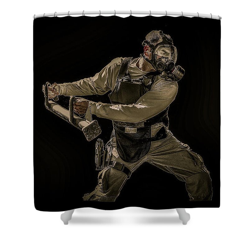 Breaching Shower Curtain featuring the photograph Knock Knock by David Morefield