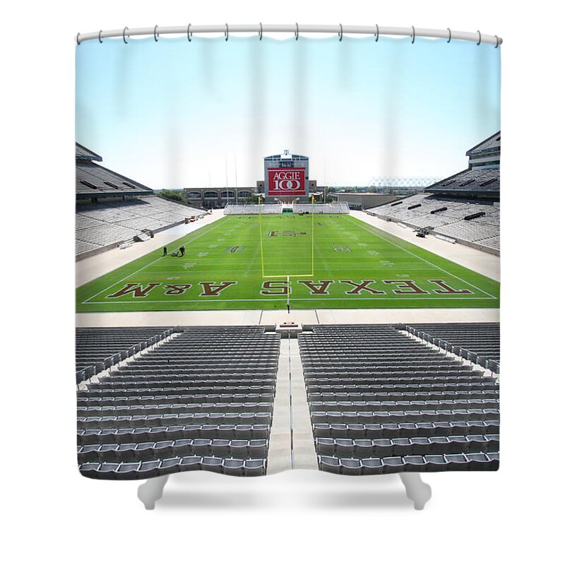 Kyle Field Shower Curtain featuring the photograph Kyle Field by Georgia Clare