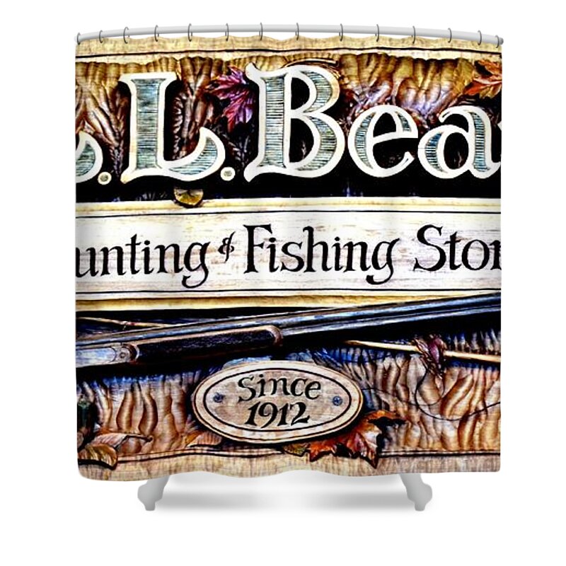 L. L. Bean Hunting and Fishing Store Since 1912 Shower Curtain