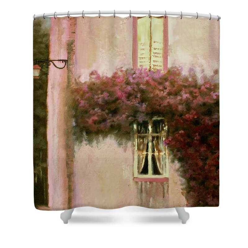 Flower Shower Curtain featuring the painting Lady Camille by Melissa Herrin