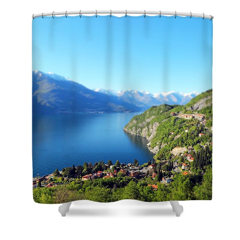 Lago Di Como Shower Curtain featuring the photograph Lago di Como Italy by Brooke T Ryan