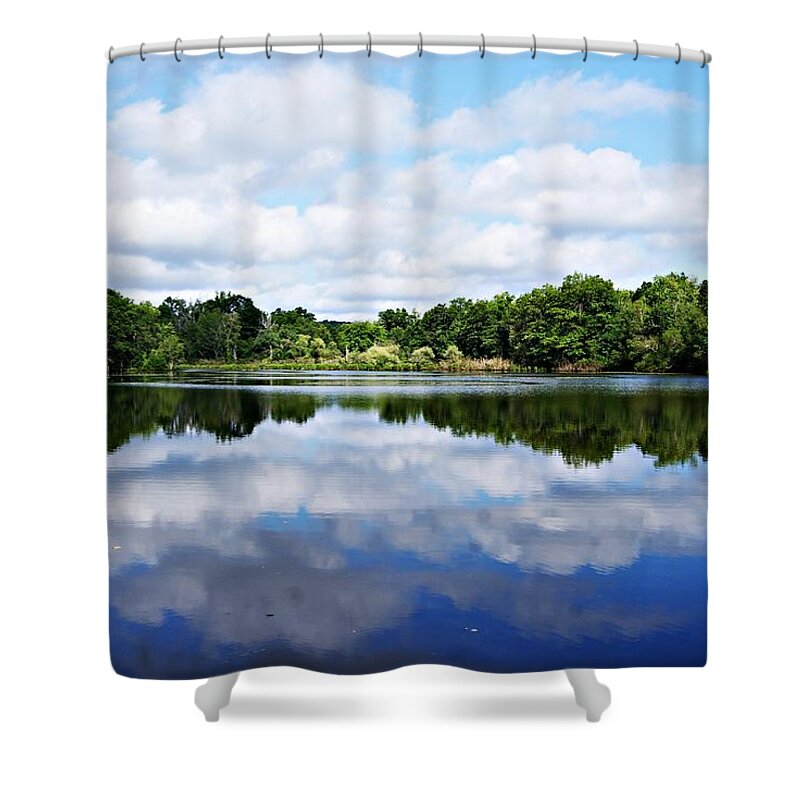 Lagoon Shower Curtain featuring the photograph Lagoon III by Joe Faherty