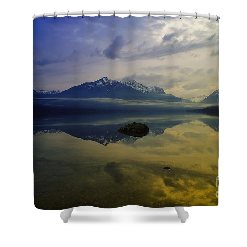 National Parks. Glacier National Park Shower Curtain featuring the photograph Lake Mcdonald Glacier National Park by Jeff Swan