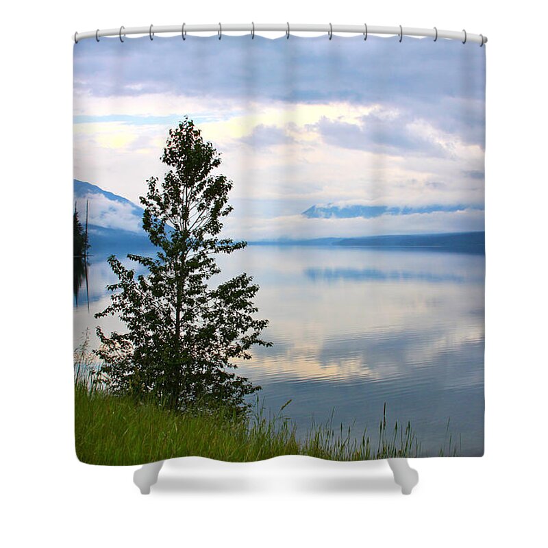 Glacier Shower Curtain featuring the photograph Lake McDonald Reflections by Karon Melillo DeVega