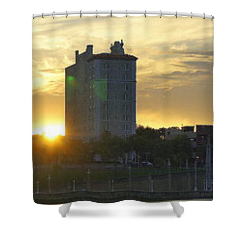 Lakeland Florida Shower Curtain featuring the photograph Lake Mirror Pano by Laurie Perry