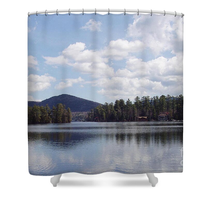 Lake Placid Shower Curtain featuring the photograph Lake Placid by John Telfer