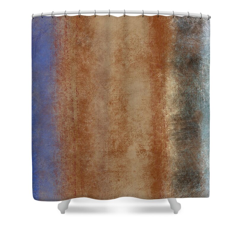 Blue Shower Curtain featuring the painting Lake Powell Abstract by Julie Niemela
