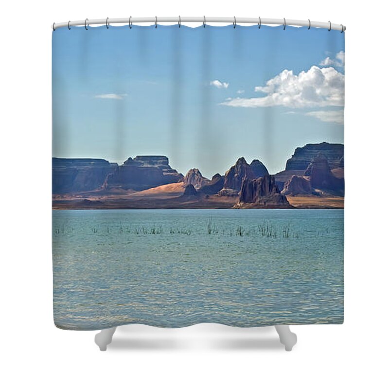 Lake Powell Shower Curtain featuring the photograph Lake Powell by Angie Schutt
