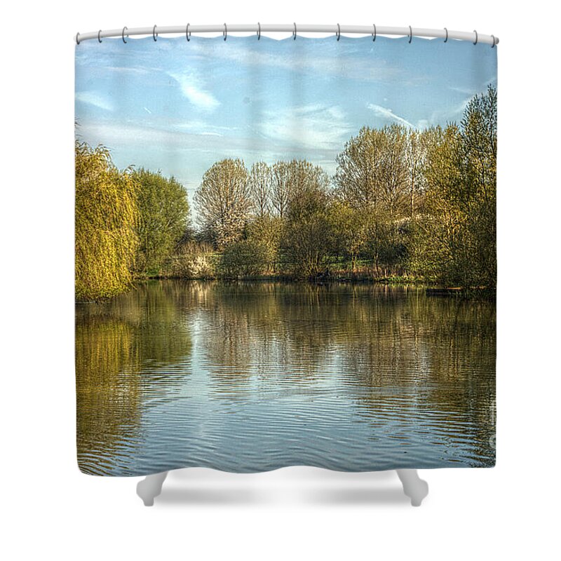 St James Lake Shower Curtain featuring the photograph Lake View by Jeremy Hayden