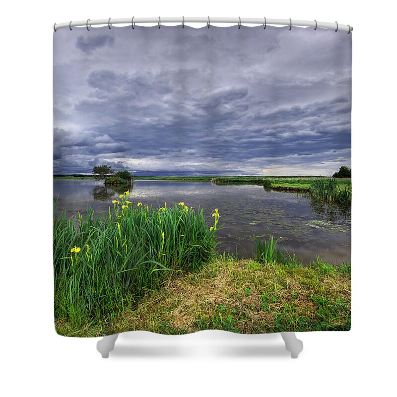 Reflection Shower Curtain featuring the photograph Lakeside by Ivan Slosar