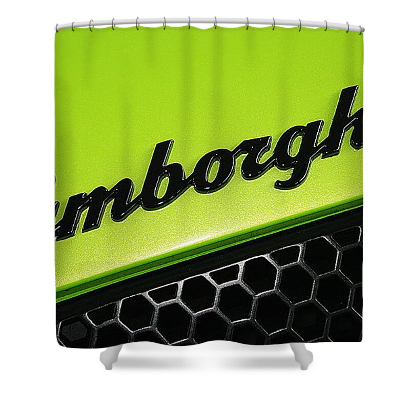 lime green shower curtain set