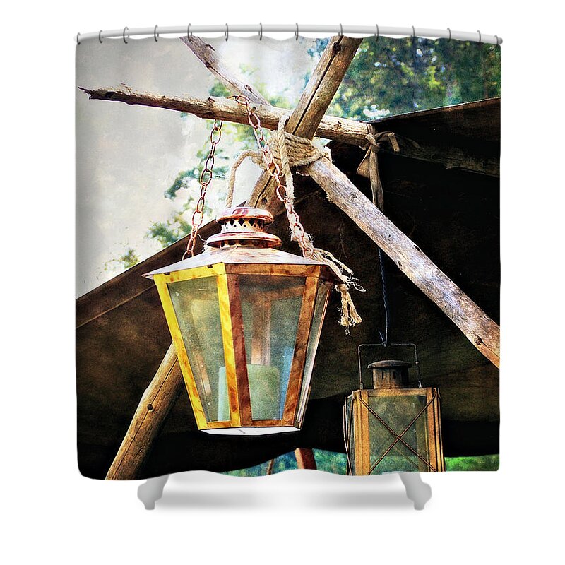 Historic Shower Curtain featuring the photograph Lanterns by Marty Koch