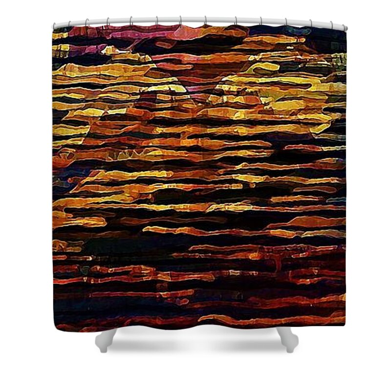 Digital Shower Curtain featuring the digital art You See What You Want To See by David Manlove
