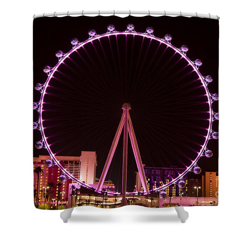High Roller Shower Curtain featuring the photograph Las Vegas by Anthony Totah