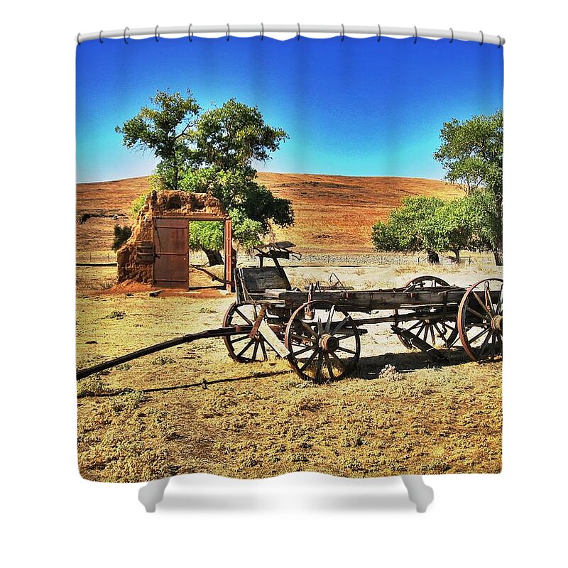 California Shower Curtain featuring the photograph Late for Market by Spencer Hughes
