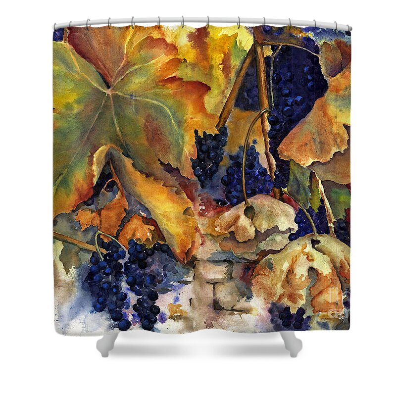 Still Life Shower Curtain featuring the painting The Magic of Autumn by Maria Hunt