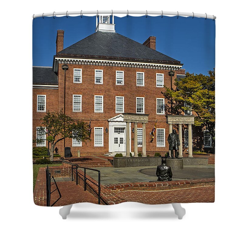 Annapolis Shower Curtain featuring the photograph Lawyers Mall by Susan Candelario