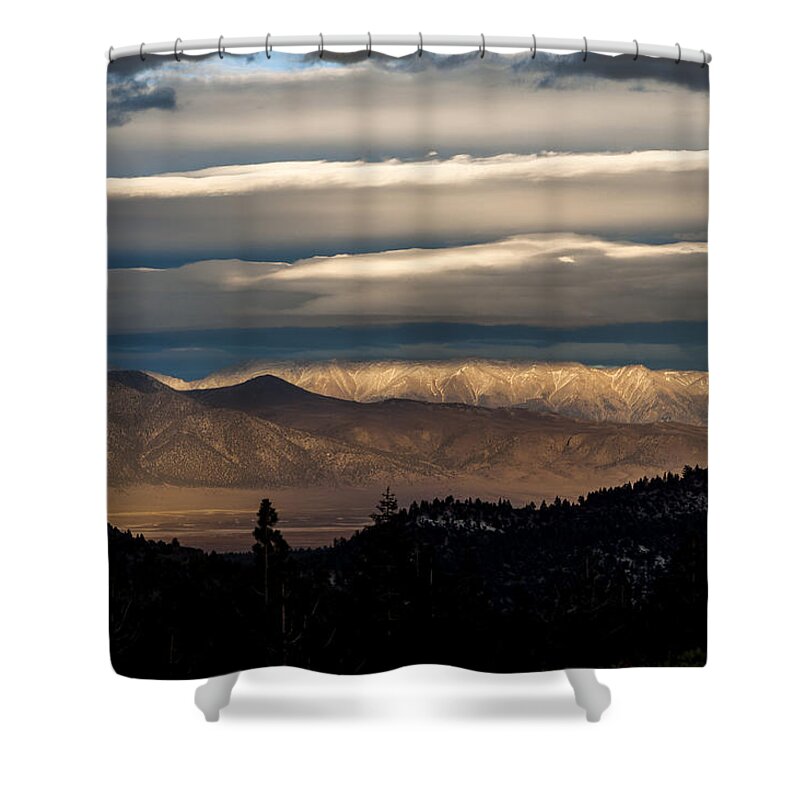 Clouds Shower Curtain featuring the photograph Layers by Cat Connor