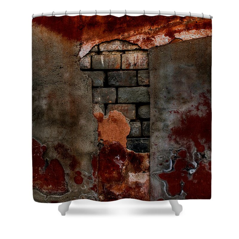 Ancient Shower Curtain featuring the photograph Layers Through the Ages by Venetta Archer