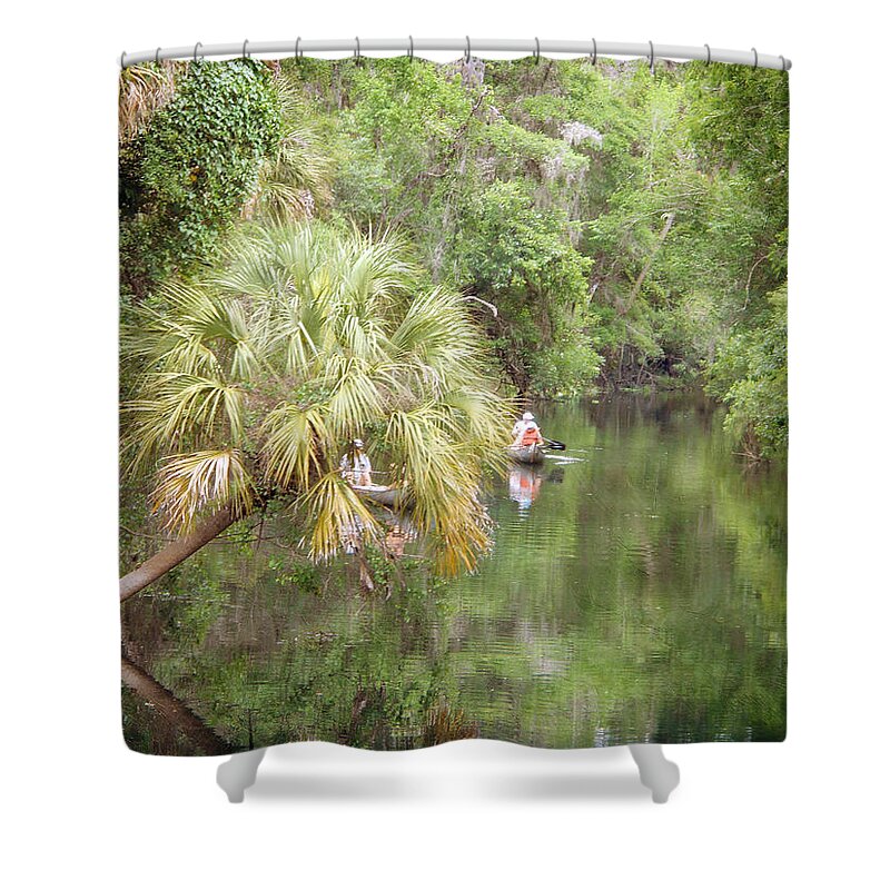River Shower Curtain featuring the photograph Lazy Days on the Hillsborough by Judy Hall-Folde