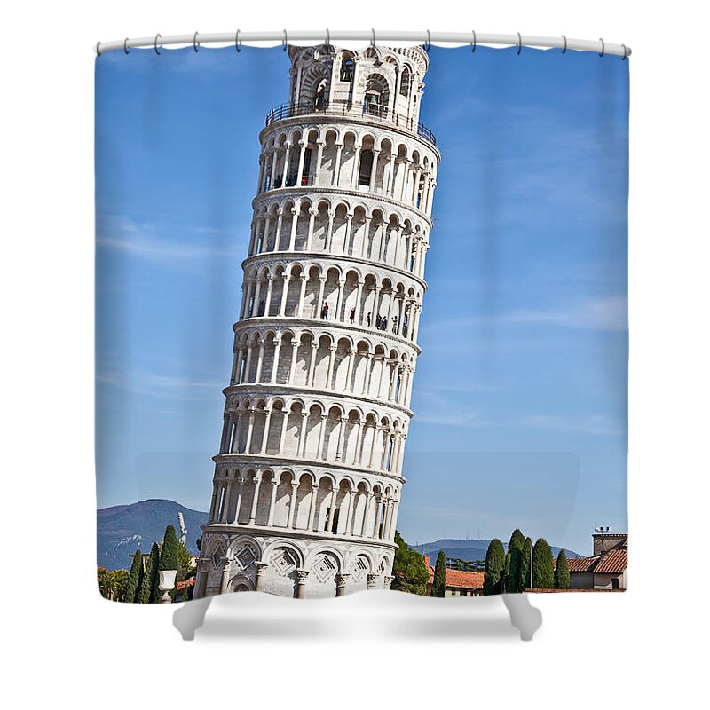 Leaning Tower Of Pisa Shower Curtain featuring the photograph Leaning Tower of Pisa by Liz Leyden