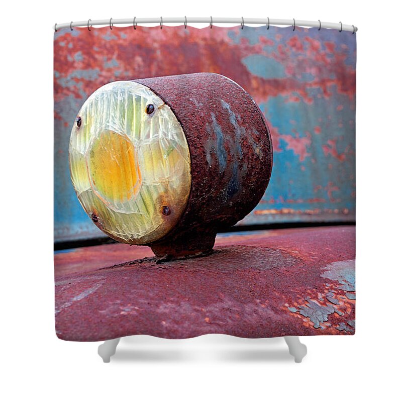 Truck Shower Curtain featuring the photograph Left Turn by Michael Porchik