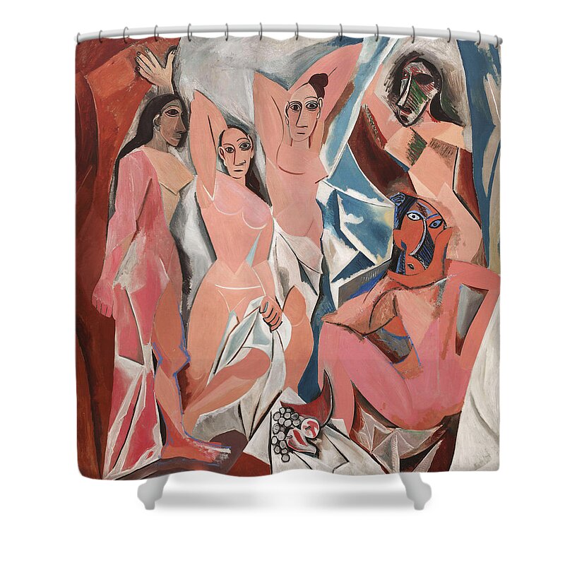 Les Demoiselles D Avignon Shower Curtain featuring the photograph Les Demoiselles d Avignon by Pablo Picasso