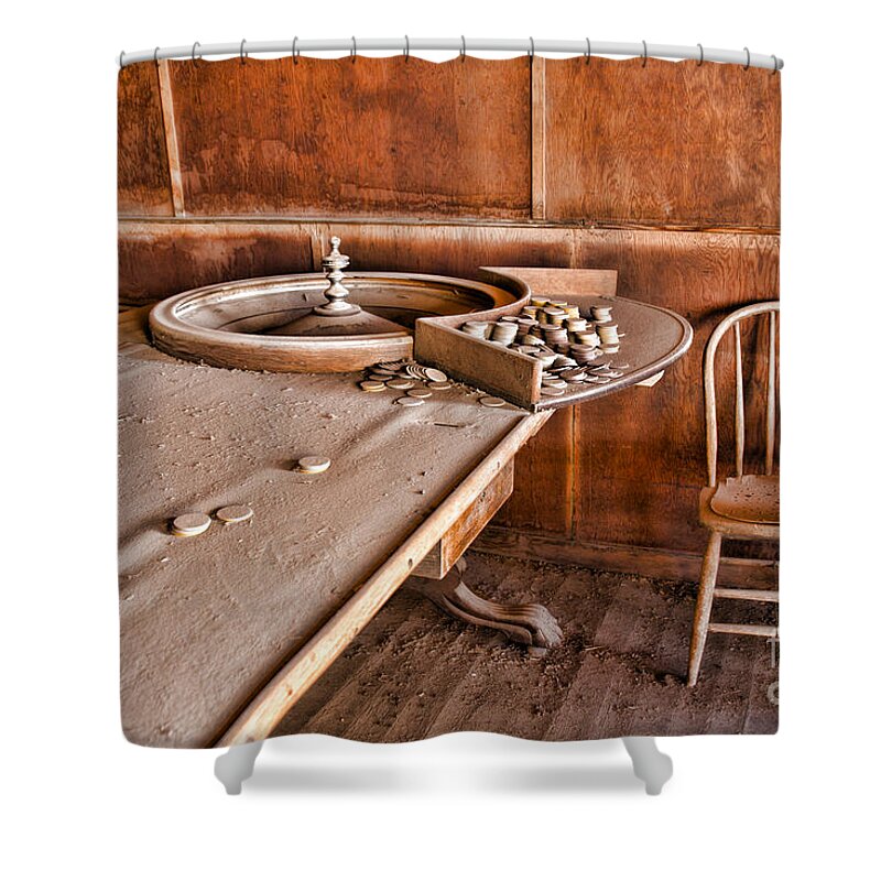 Bodie Shower Curtain featuring the photograph Let the Chips Fall by Crystal Nederman