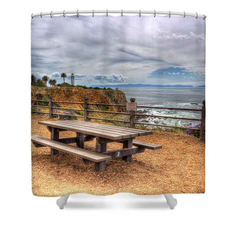 Angeles Shower Curtain featuring the photograph Let's Picnic by Heidi Smith