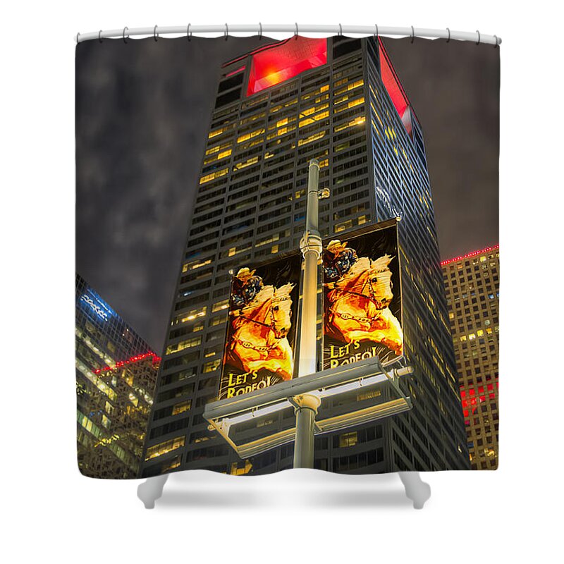 Downtown Shower Curtain featuring the photograph Let's Rodeo by Tim Stanley