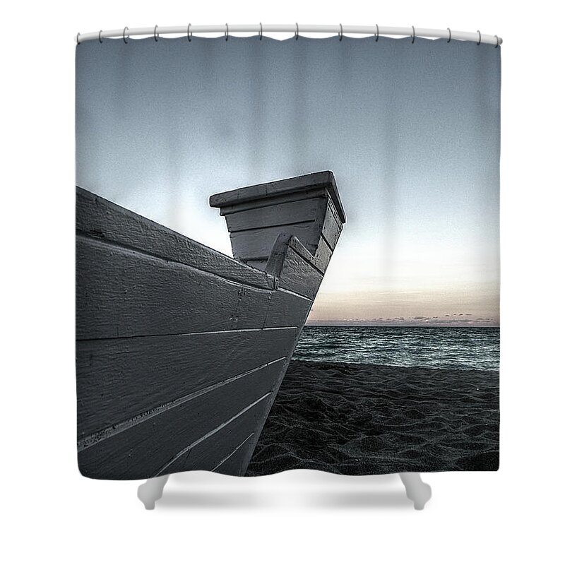 Sail Shower Curtain featuring the photograph Let's Sail to the Moon by Richard Reeve