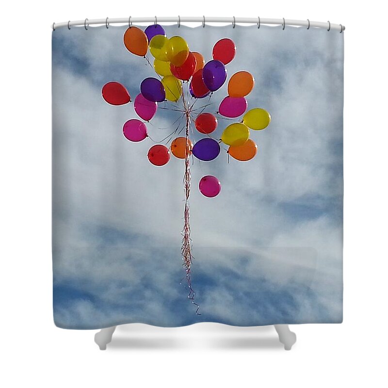 Letting Go Shower Curtain featuring the photograph Letting Go by Emmy Marie Vickers