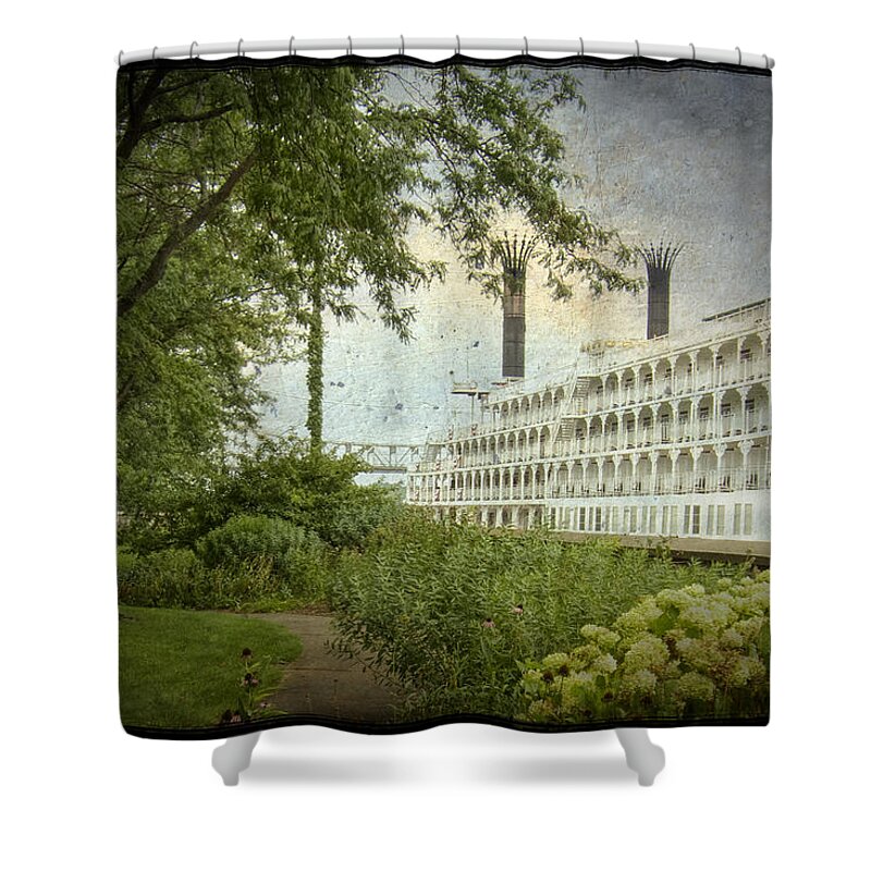 Levee Shower Curtain featuring the photograph Levee Park by Al Mueller