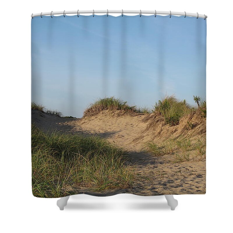 Landscape Shower Curtain featuring the photograph Lieutenant Island Dunes by Barbara McDevitt