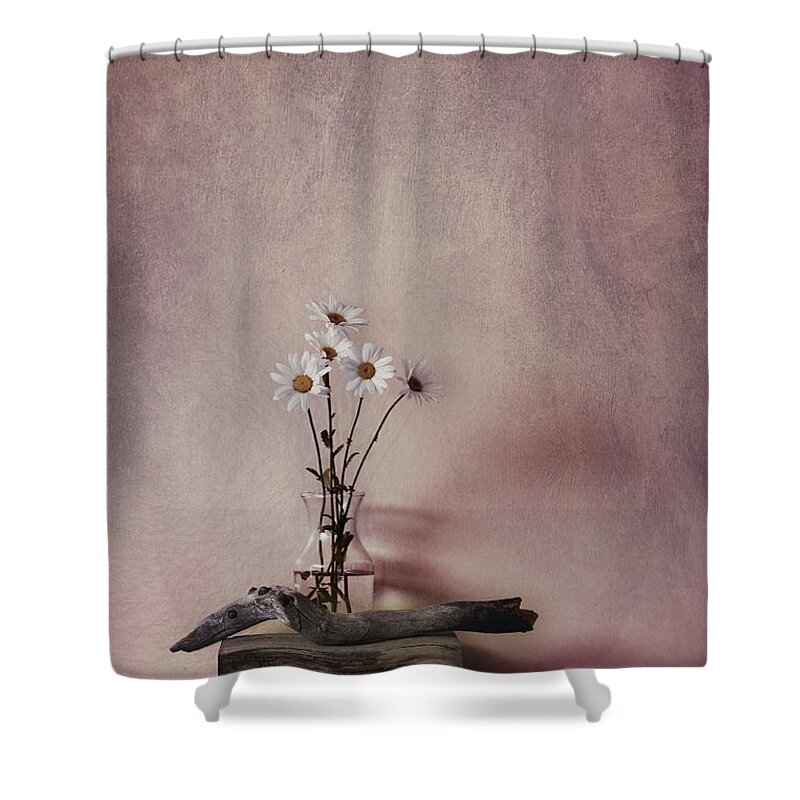 Wildflower Shower Curtain featuring the photograph Life Gives You Daisies by Priska Wettstein