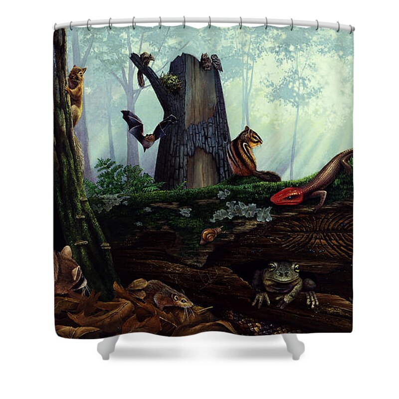 Timber Rattlesnake Shower Curtains