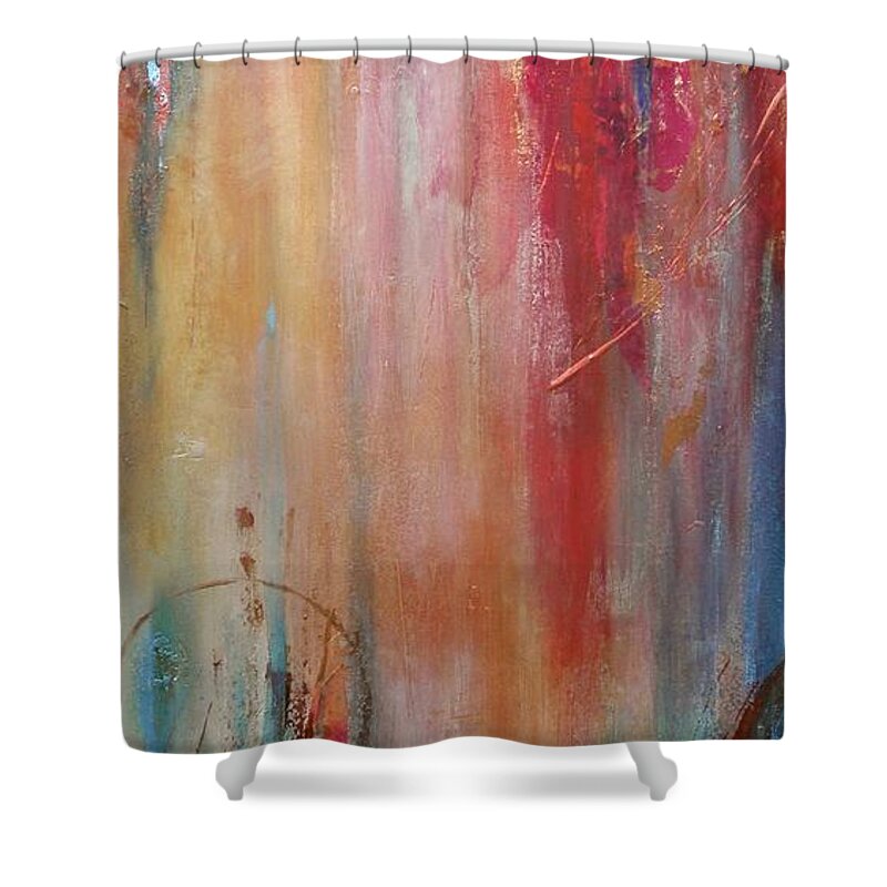 Lifted Spirits Shower Curtain featuring the painting Lifted Spirits by Debi Starr