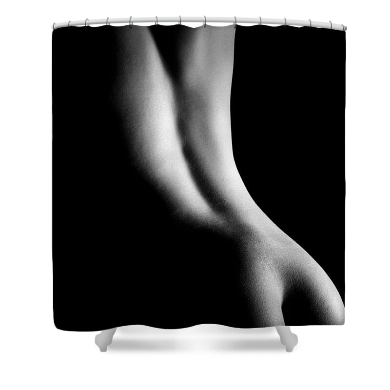 Female Shower Curtain featuring the photograph Light and Shadow by Joe Kozlowski