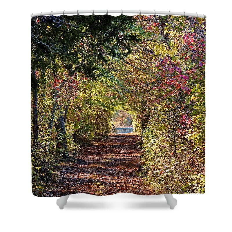 Anne Arundel County Shower Curtain featuring the photograph Light at the End of the Tunnel by Kathi Isserman