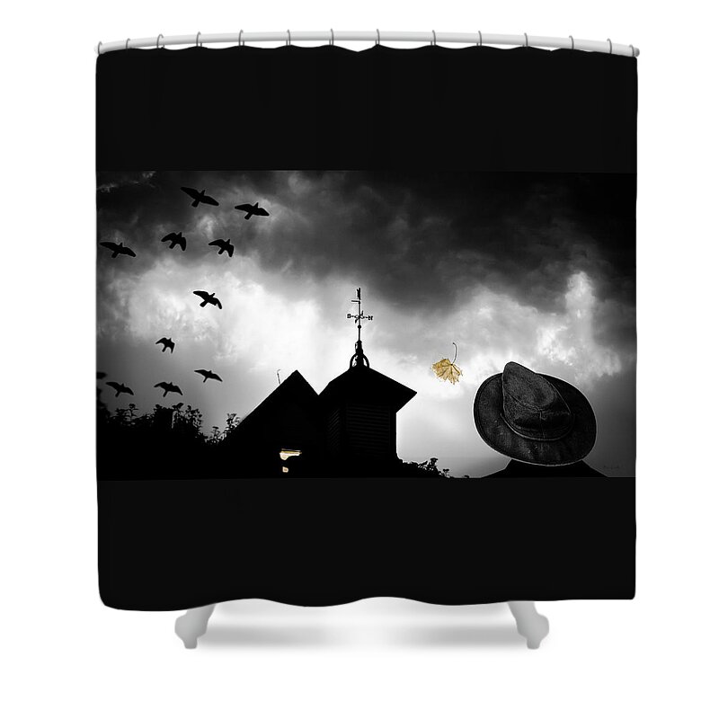 Homecoming Shower Curtain featuring the photograph Light In The Window by Bob Orsillo
