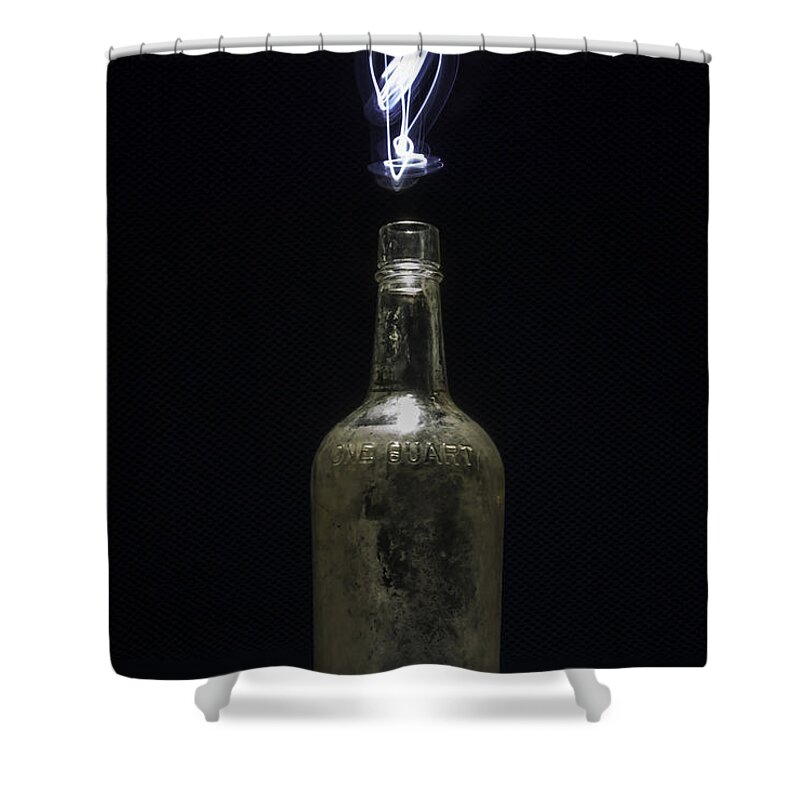 Abstracts Shower Curtain featuring the photograph Lighting By The Quart - Light Painting by Steven Milner