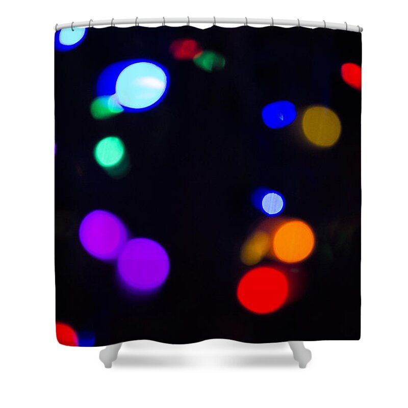 Sky Is The Limit Images Shower Curtain featuring the photograph Lights by Becca Buecher